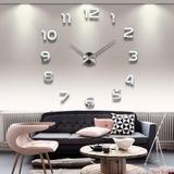 3D DIY Acrylic Mirror Home Decoration Wall Stickers Clock