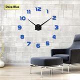 3D DIY Acrylic Mirror Home Decoration Wall Stickers Clock