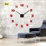 3D DIY Acrylic Mirror Home Decoration Wall Stickers Clock