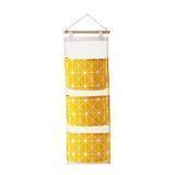 3 Grids Wall Hanging Storage Bag Organizer