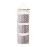 3 Grids Wall Hanging Storage Bag Organizer