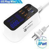 LED Display Multiple USB Charger with Smart Charging Technology