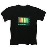 LED lights voice-activated music flash T-shirt