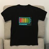 LED lights voice-activated music flash T-shirt